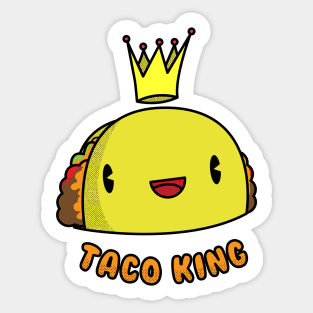 Taco King Sticker